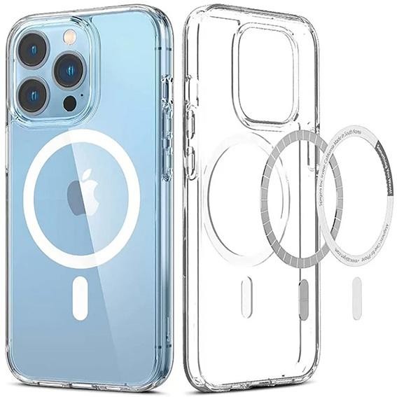 iPhone 14 Pro Handyhülle / Backcase Silikon Transparent MagSafe kompatibel